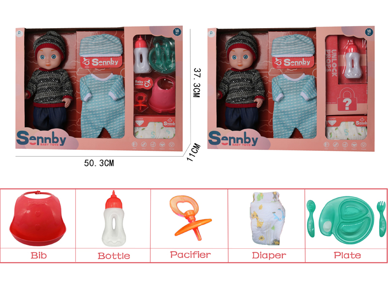 14 Inch Enamel Doll