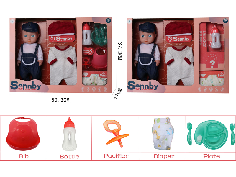 14 Inch Enamel Doll