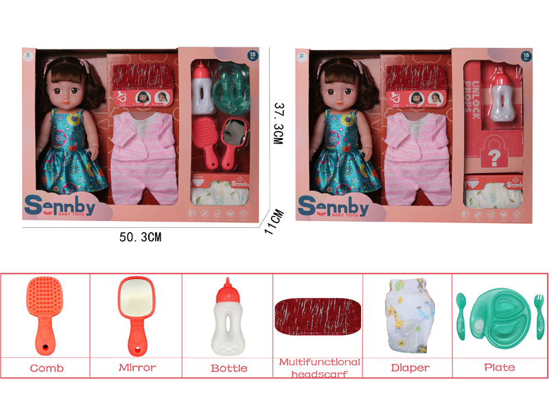 14 Inch Enamel Doll