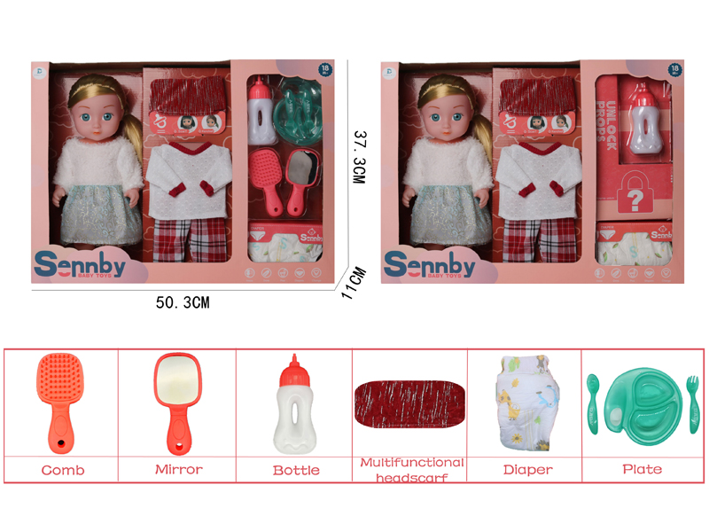 14 Inch Enamel Doll