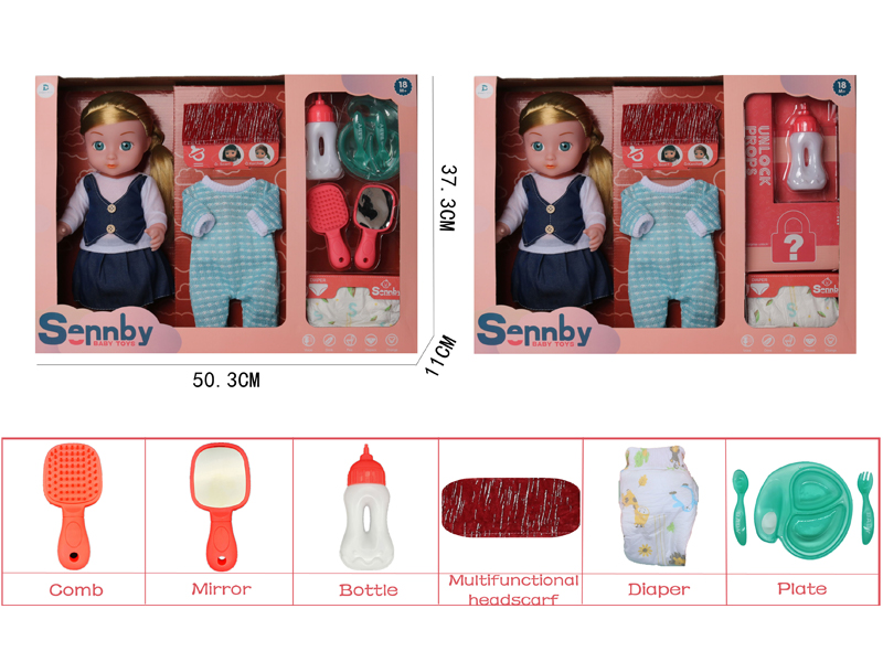 14 Inch Enamel Doll