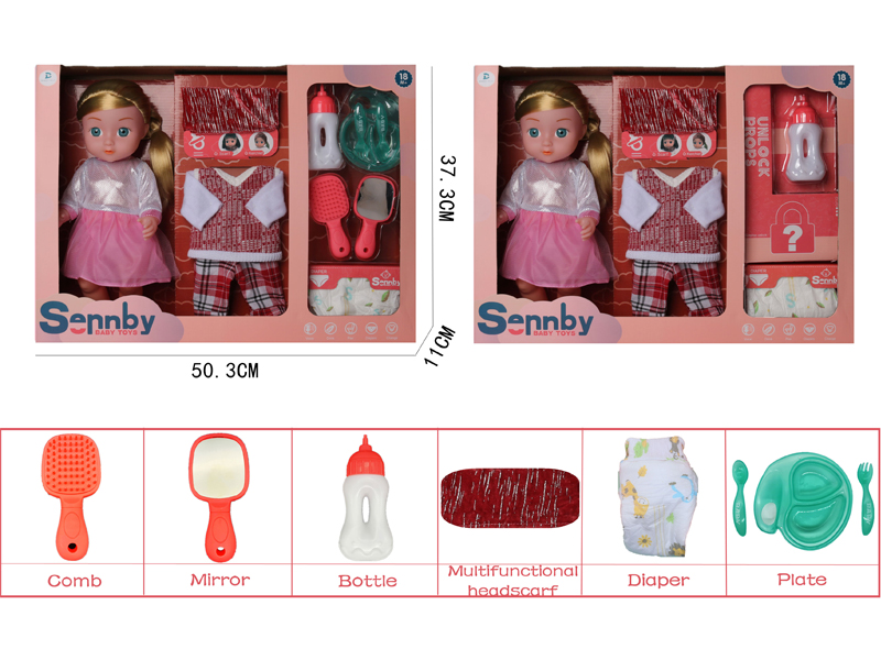 14 Inch Enamel Doll