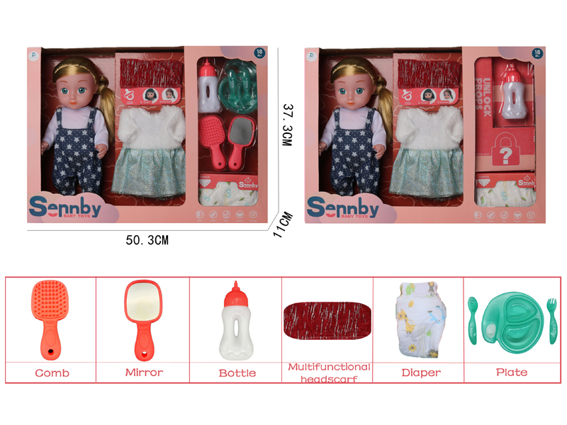 14 Inch Enamel Doll