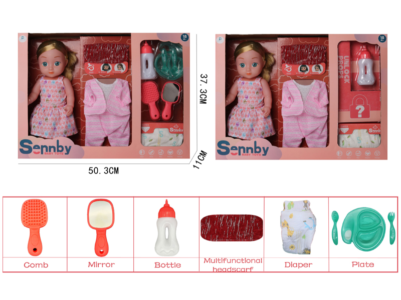14 Inch Enamel Doll