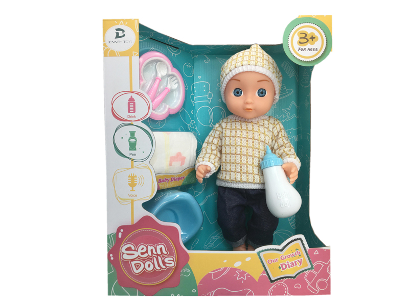 14 Inch Enamel Doll