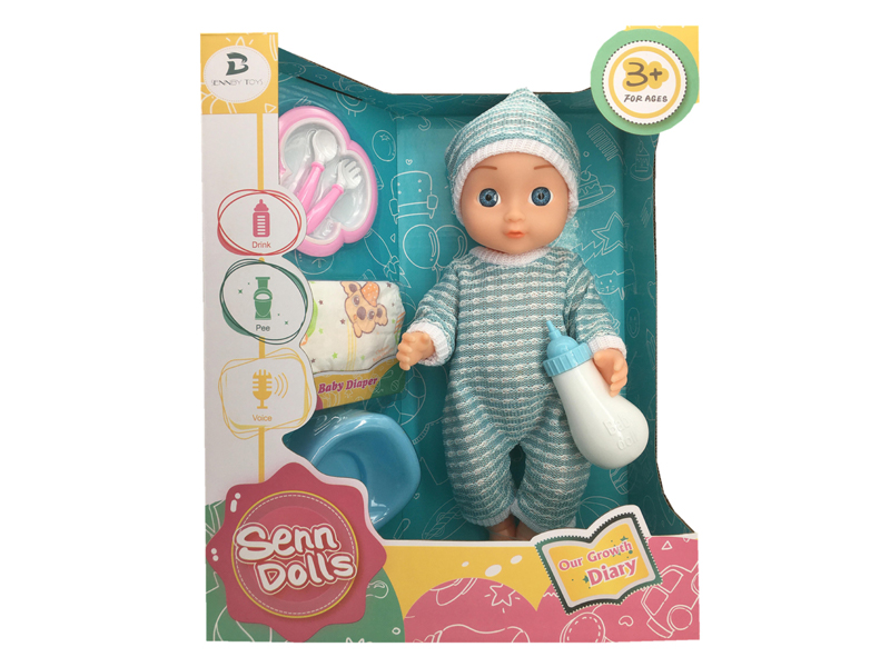 14 Inch Enamel Doll