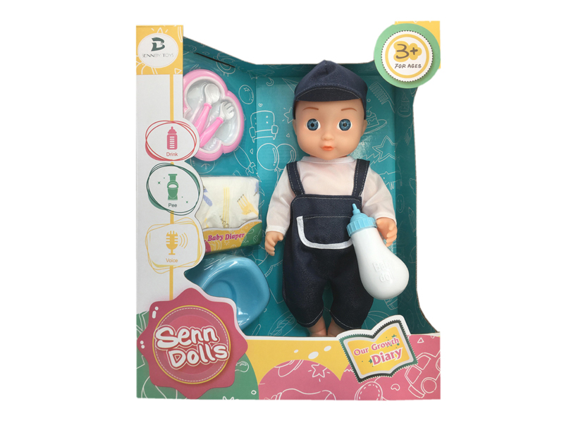 14 Inch Enamel Doll