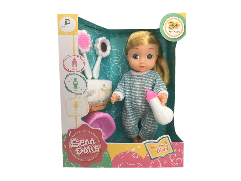 14 Inch Enamel Doll