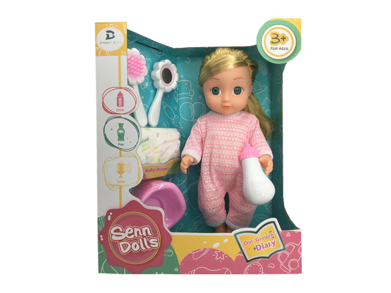 14 Inch Enamel Doll