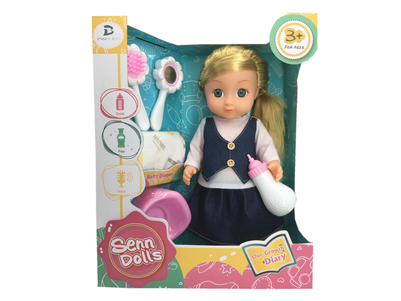 14 Inch Enamel Doll