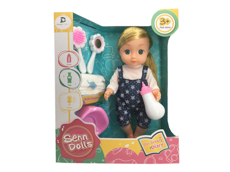 14 Inch Enamel Doll