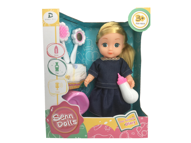 14 Inch Enamel Doll