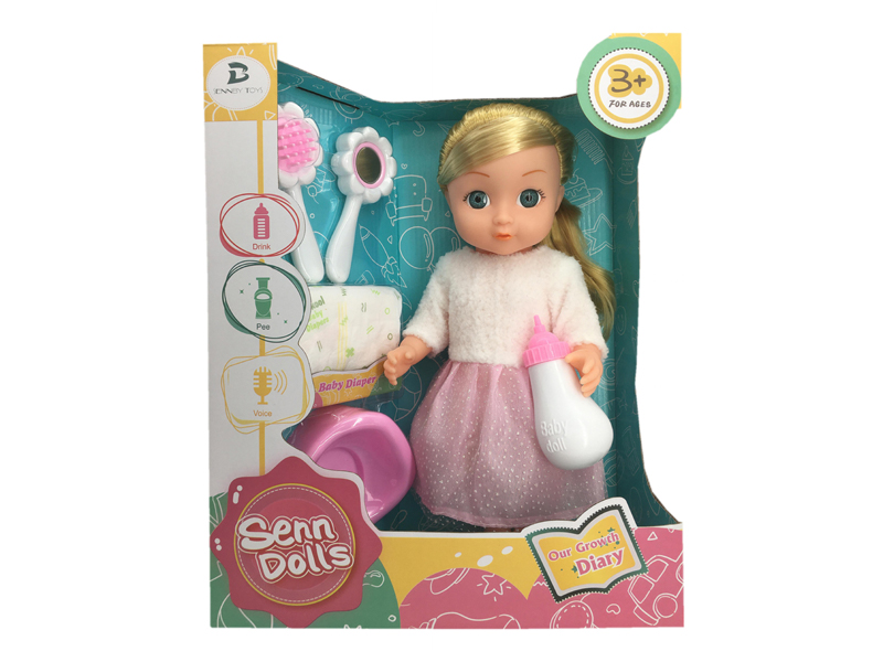 14 Inch Enamel Doll