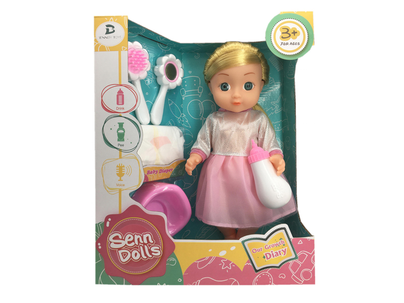 14 Inch Enamel Doll