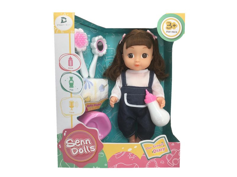 14 Inch Enamel Doll