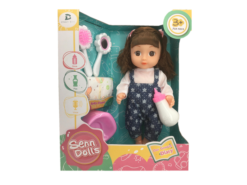 14 Inch Enamel Doll