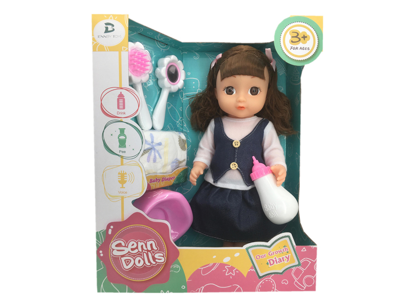 14 Inch Enamel Doll