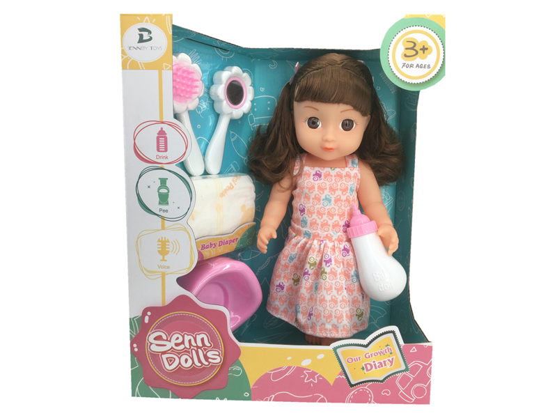 14 Inch Enamel Doll