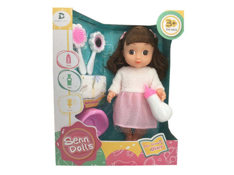 14 Inch Enamel Doll