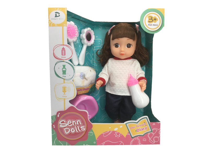 14 Inch Enamel Doll