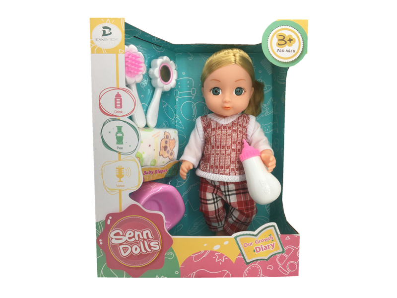 14 Inch Enamel Doll