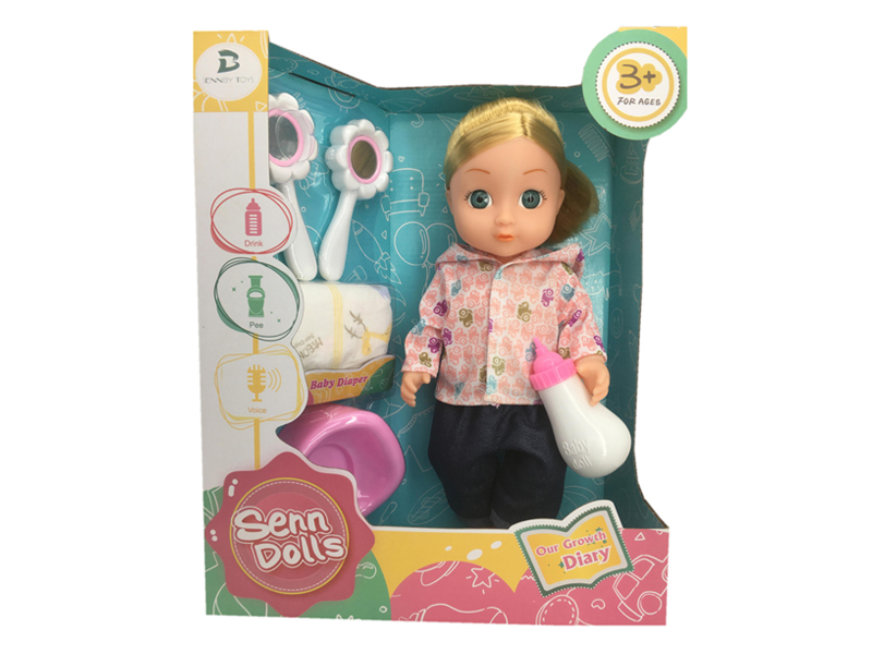 14 Inch Enamel Doll
