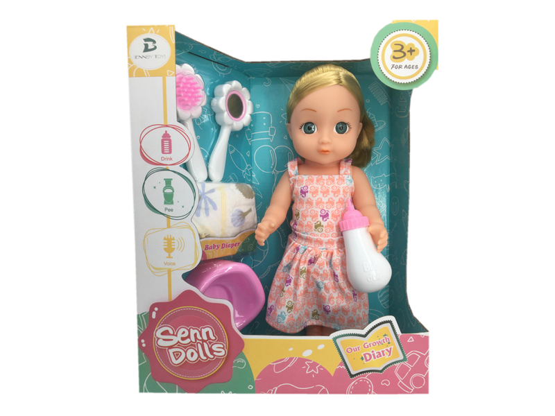 14 Inch Enamel Doll