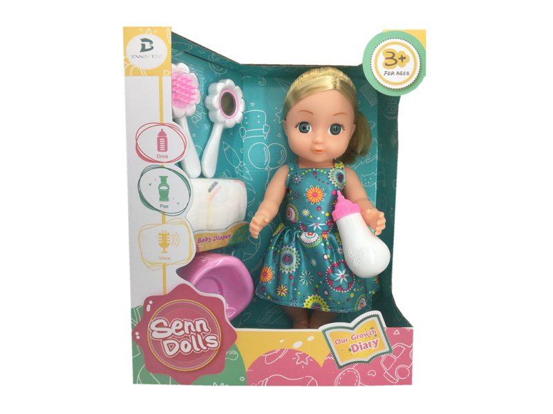 14 Inch Enamel Doll