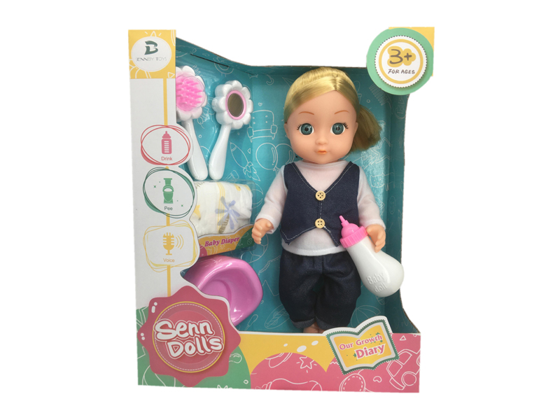 14 Inch Enamel Doll