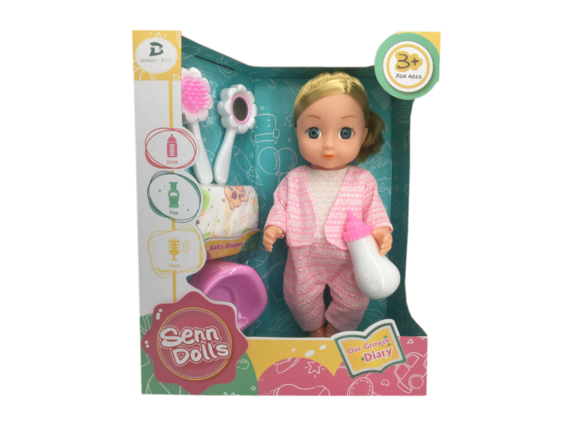 14 Inch Enamel Doll