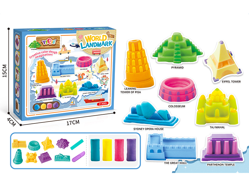 World Landmark Color Dough Set