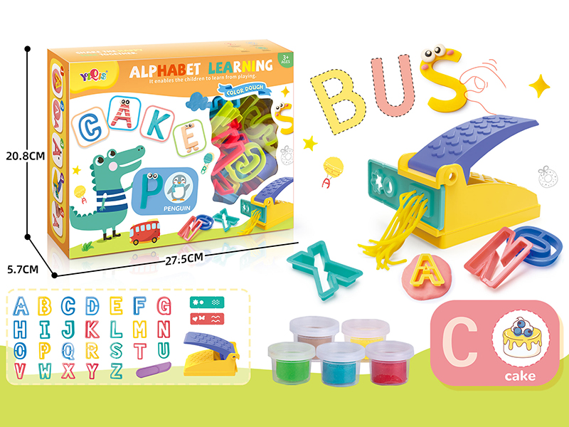 Alphabet Learning Color Dough Set