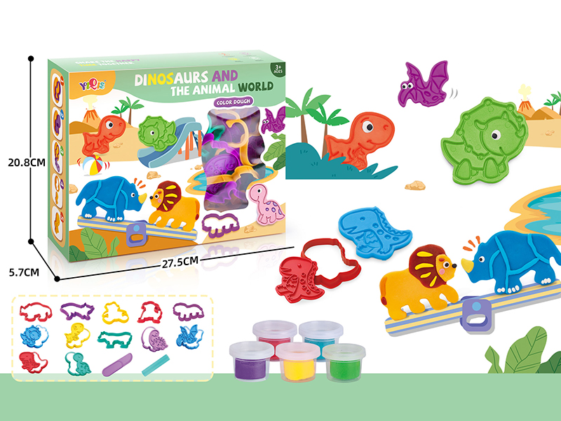 Dinosaurs And The Animal World Color Dough Set