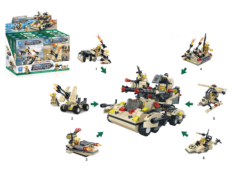 Special Battle Forces Thunder Assault Building Blocks 6PCS/Box