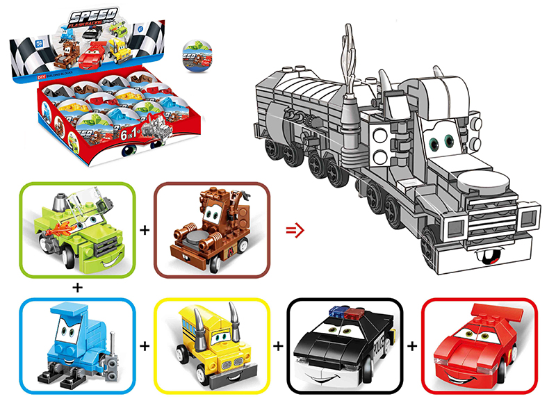 Cars Building Blocks 12PCS/Box