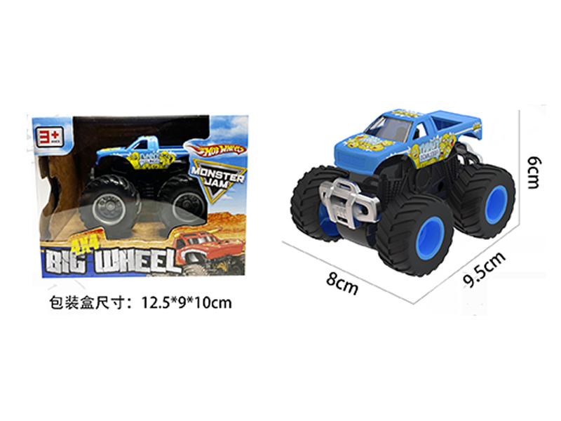 1:64 Friction Wind Fire Wheel Monster Truck