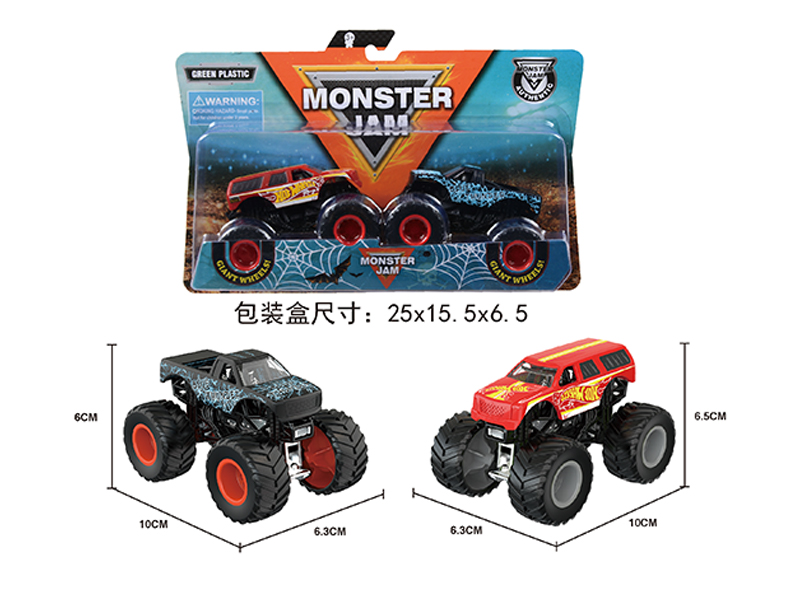 1:64 Slide Monster Truck