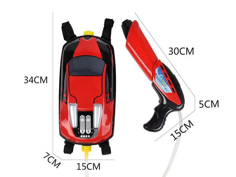 Red Car Backpack Water Gun