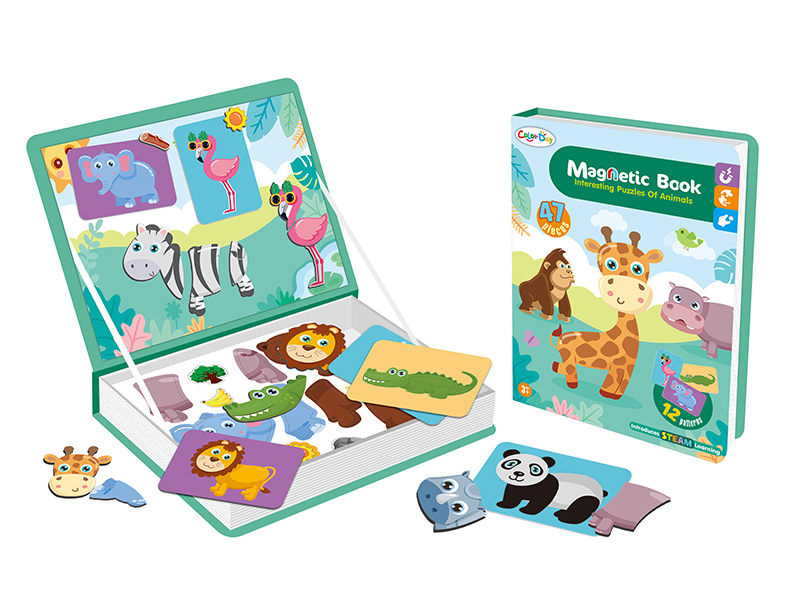 Magnetic Book - Interesting Puzzles Of Animals