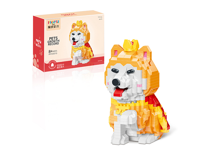 933PCS King Wood Dog Building Block