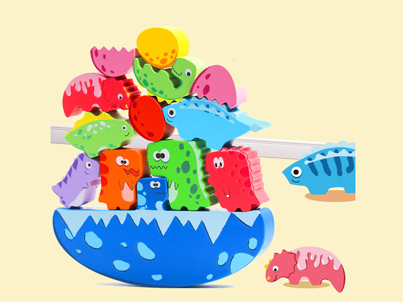 Wooden Dinosaur Balance Game