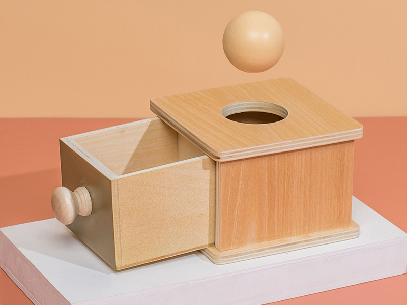 Wooden Ball Drawer Box