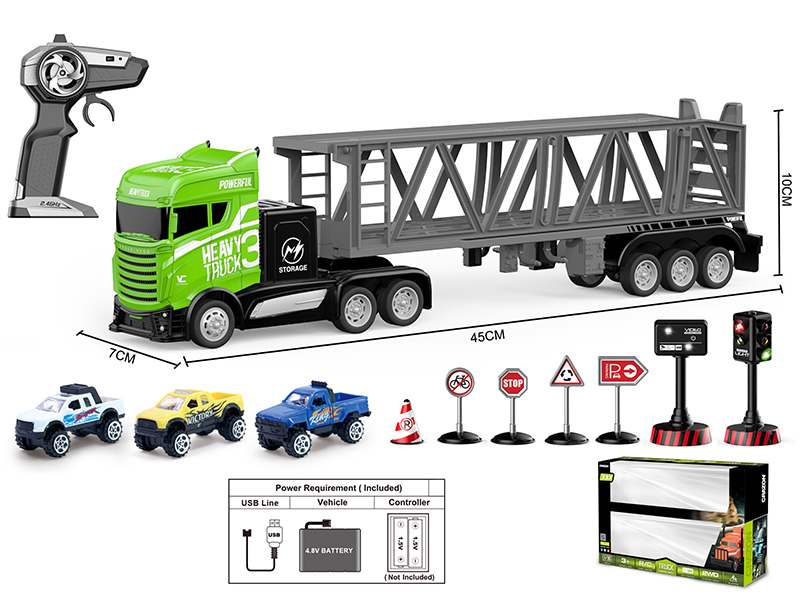 1:16 2.4G 4-Channel Remote Control Trailer(With Sedan Car)