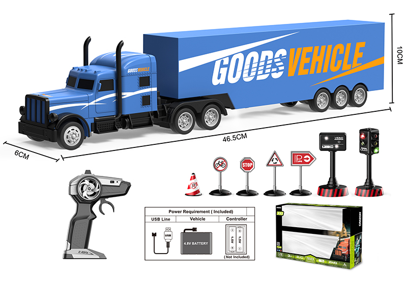 1:16 2.4G 4-Channel Remote Control Trailer