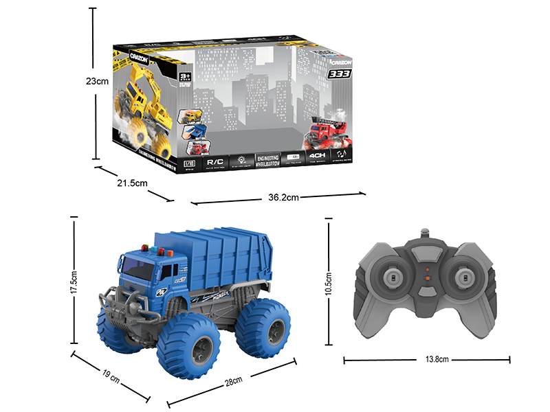 2.4G Remote Control Engineering Truck With Sound And Light
