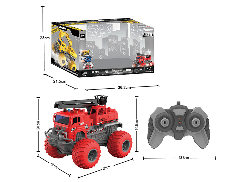 2.4G Remote Control Engineering Truck With Sound And Light