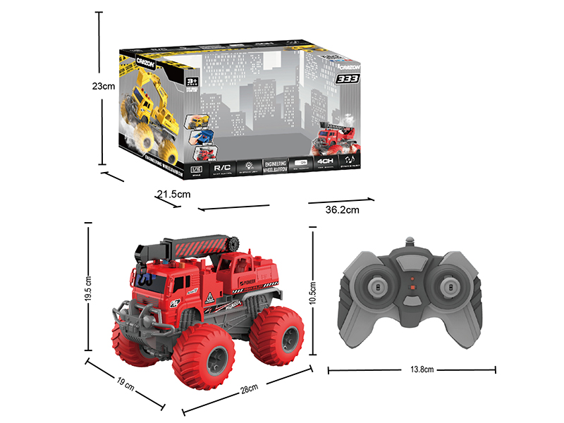2.4G Remote Control Engineering Truck With Sound And Light