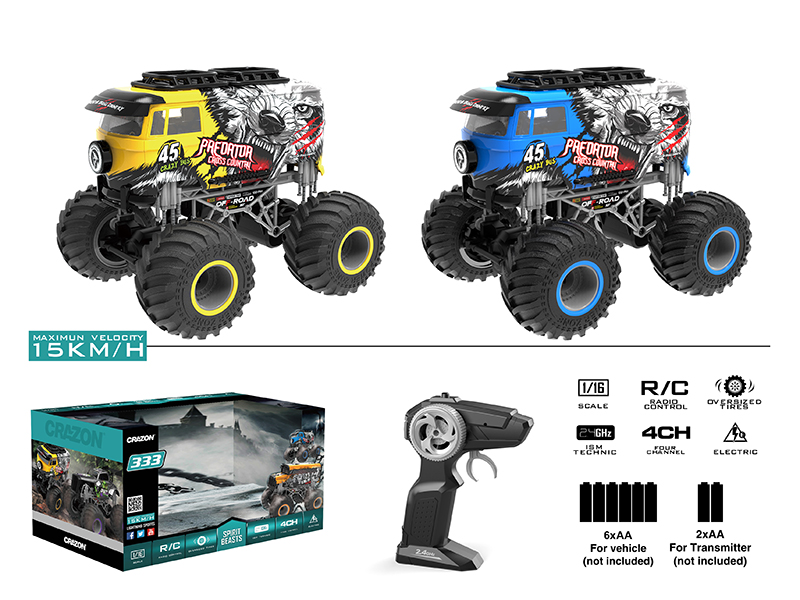 1:16 2.4G Remote Control Big Wheel Cross Country Car