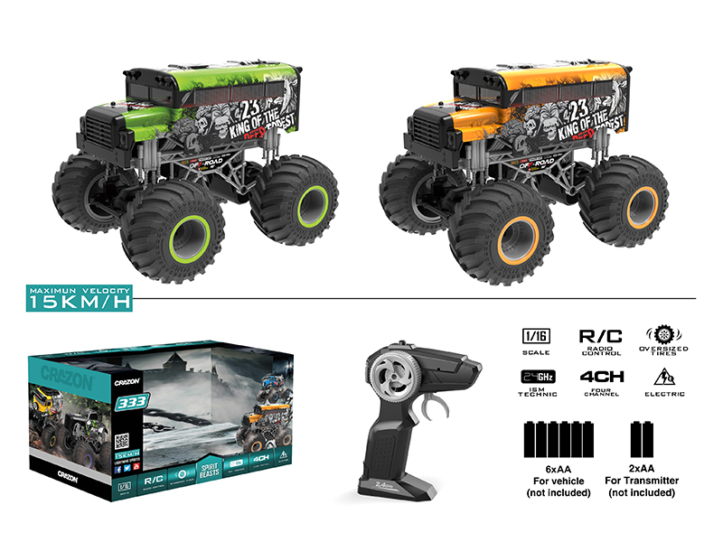 1:16 2.4G Remote Control Big Wheel Cross Country Car