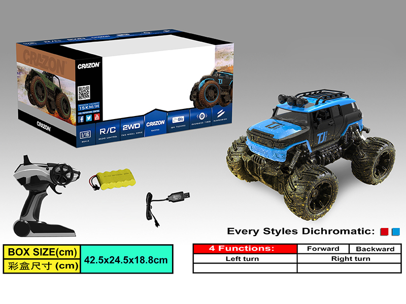 1:16 2.4G 4-Channel Remote Control Cross Country Car